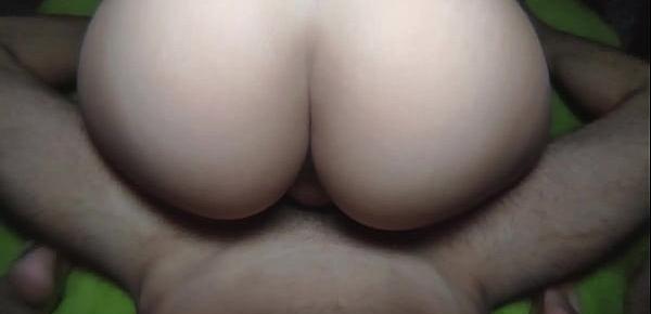  Big White Ass Rides Dick Professionally. Creamy pussy 100 filled with cum